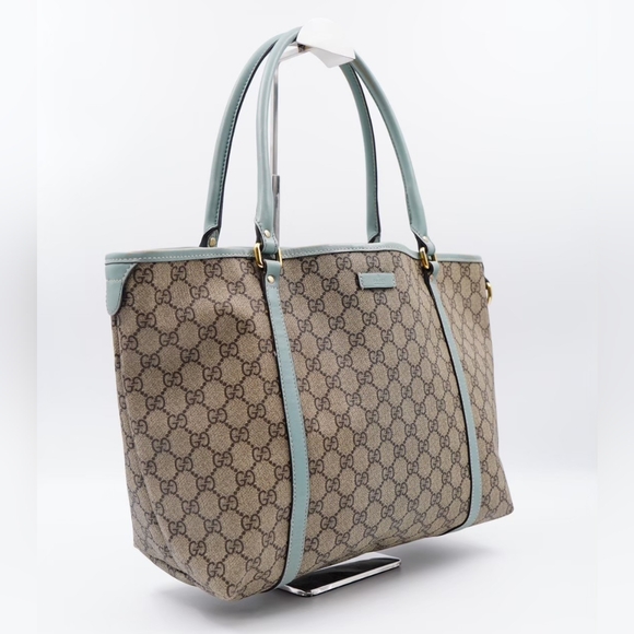 AQ49❤️Gucci GG Supreme Coated Canvas Joy Tote Gucci - Picture 4 of 13